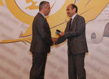 Media representatives receive awards in accordance with Azerbaijani president’s order. Baku, Azerbaijan, Jule 22, 2015